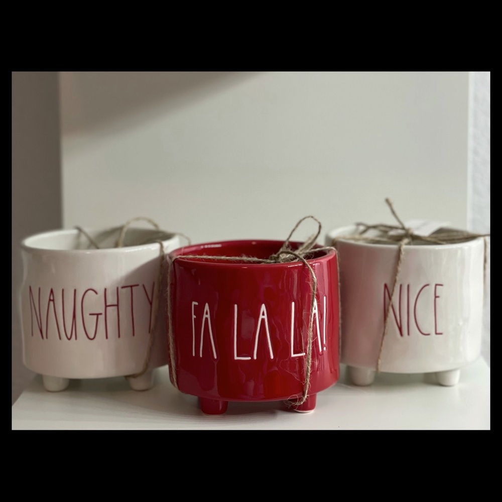 RAE DUNN •NAUGHTY•NICE•FALALA•